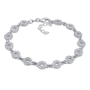 Elli PREMIUM Bracelet Femmes Cercle Élégant avec cristaux en Argent Sterling 925 Bracelet