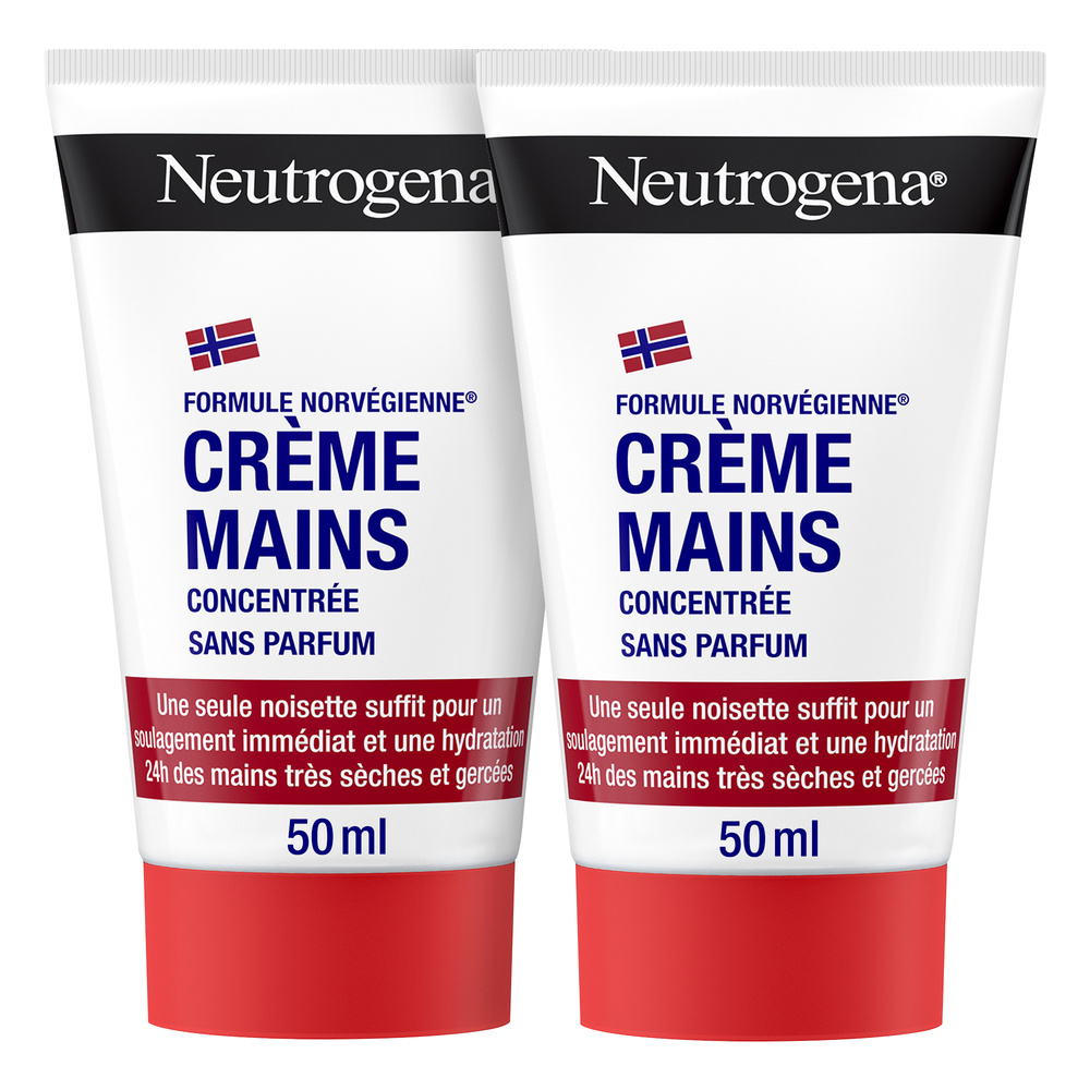 neutrogena - Neutrogena Duo Crème Mains Concentrée Sans Parfum 2 x 50 ml 1 unité