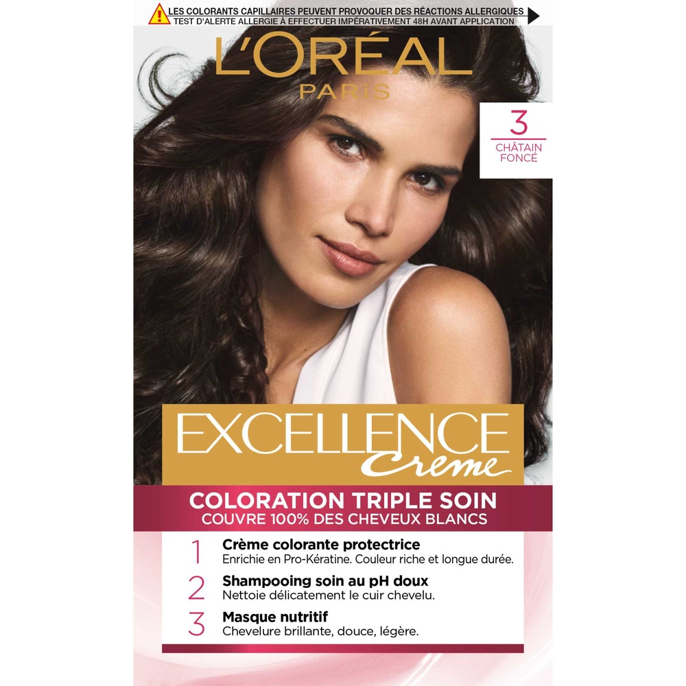 L'Oréal Paris - Excellence Crème Coloration Capillaire Permanente 1 unité