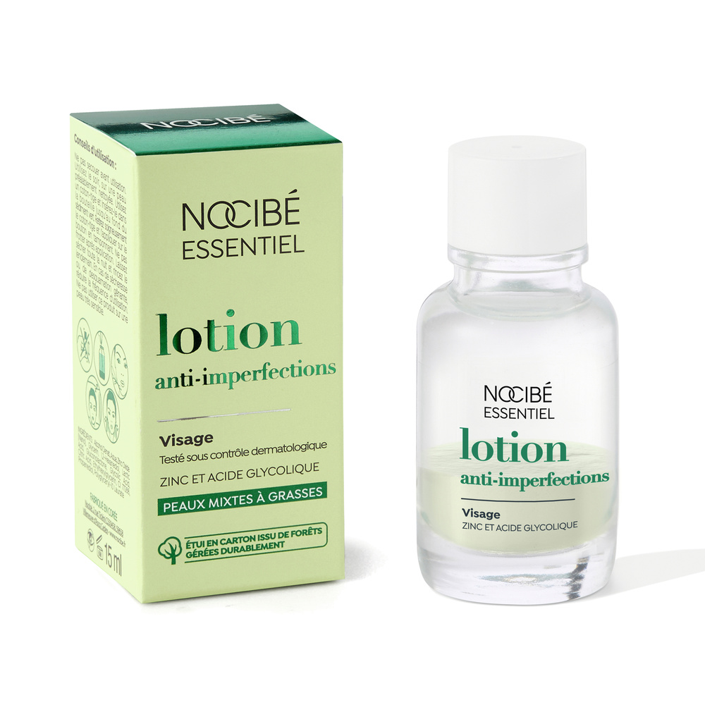 Nocibé - Essentiel Lotion Anti-imperfection Zinc & Acide Glycolique 15 ml