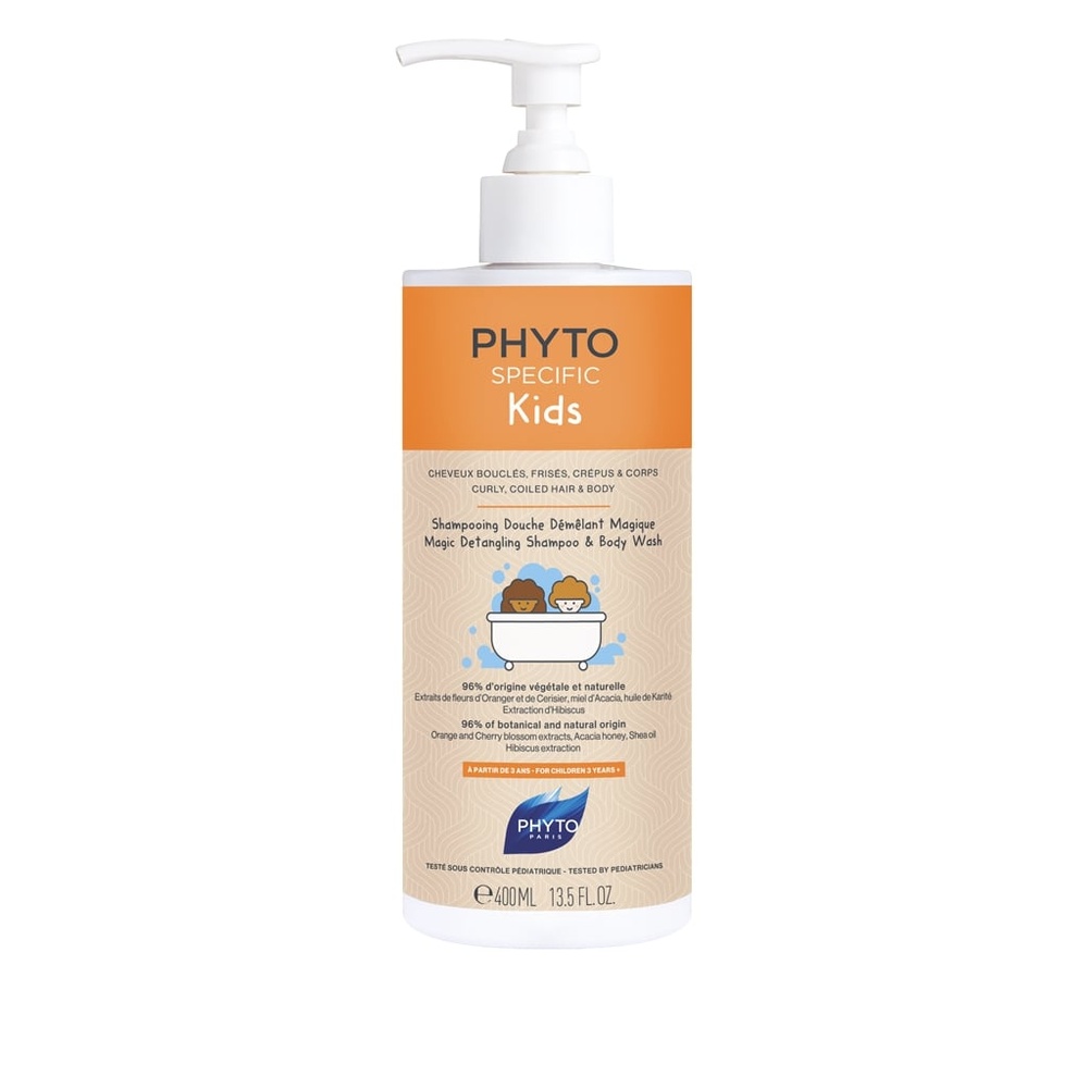 Phyto - PHYTOSPECIFIC KIDS SHAMPOOING DOUCHE DÉMÊLANT MAGIQUE FLACON POMPE 400 ml