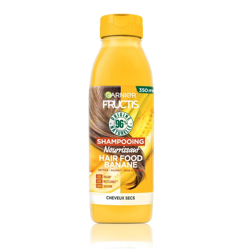 garnier - Fructis Hair Food Shampooing vegan nourrissant à la banane 350 ml