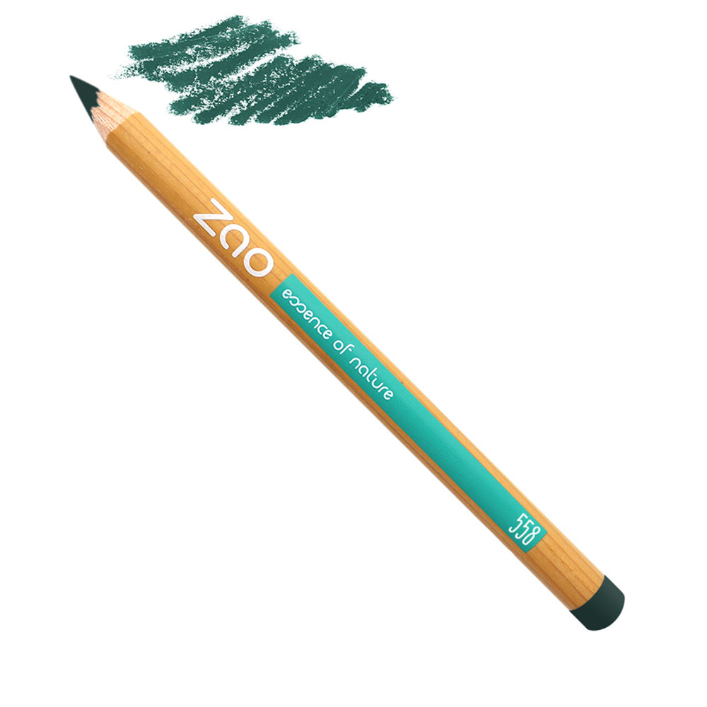 zao essence of nature - Crayon Yeux 558 Vert ZAO Certifié Bio, Formule 100% naturelle et Vegan Crayon Yeux ZAO - 558 Vert - 1,1 gr 1 g