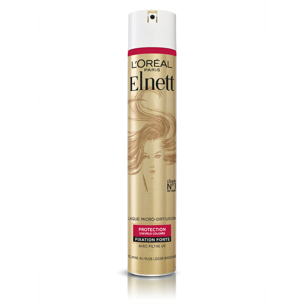 L'Oréal Paris - L'Oréal Paris Elnett Laque Protection Couleur Fixation Forte 400ml Cheveux Colorés
