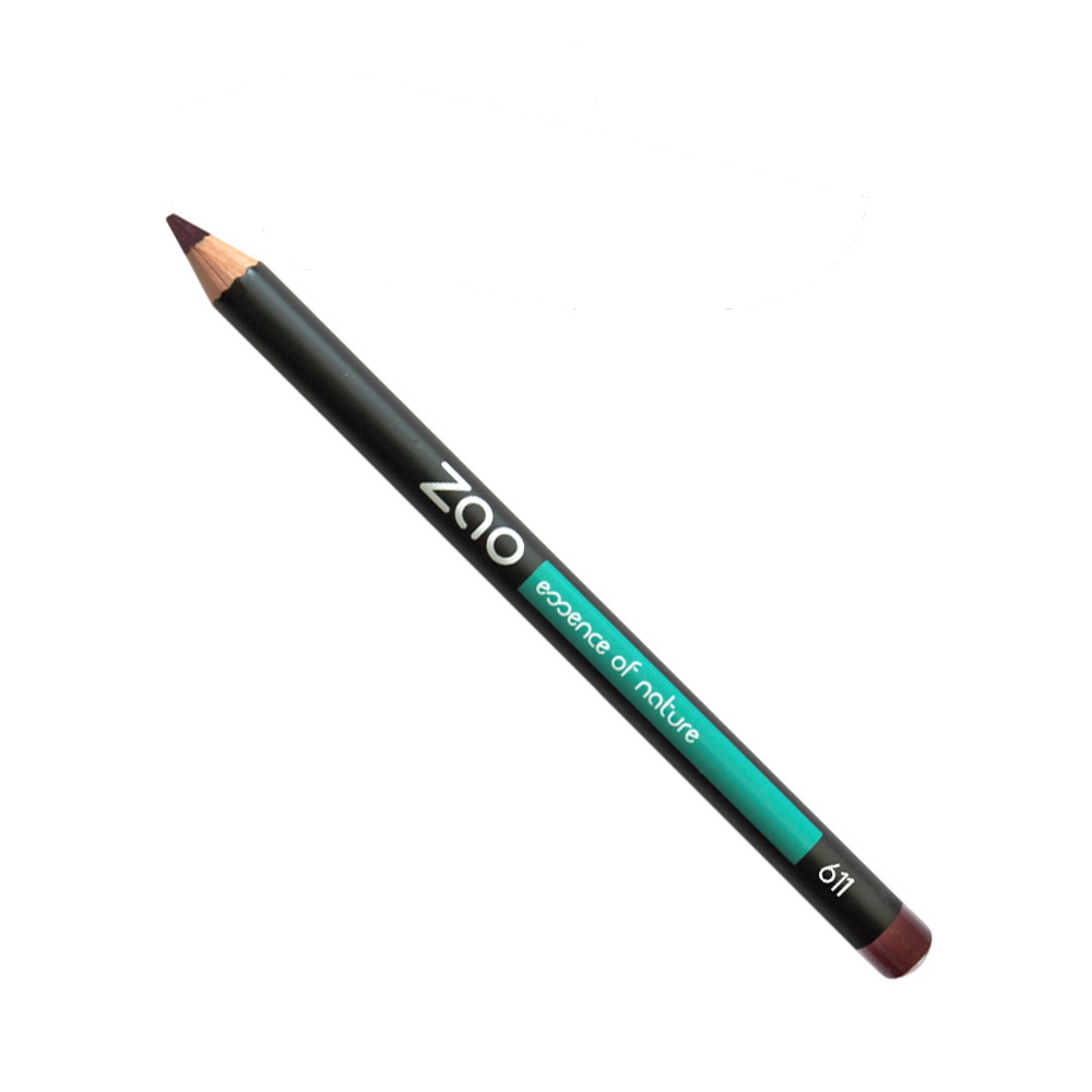 zao essence of nature - Crayon 611 Pourpre ZAO lèvres certifiés ecocert, vegan et 100% naturel Crayon lèvres ZAO - 611 Pourpre - 1,14 gr 1.14 g