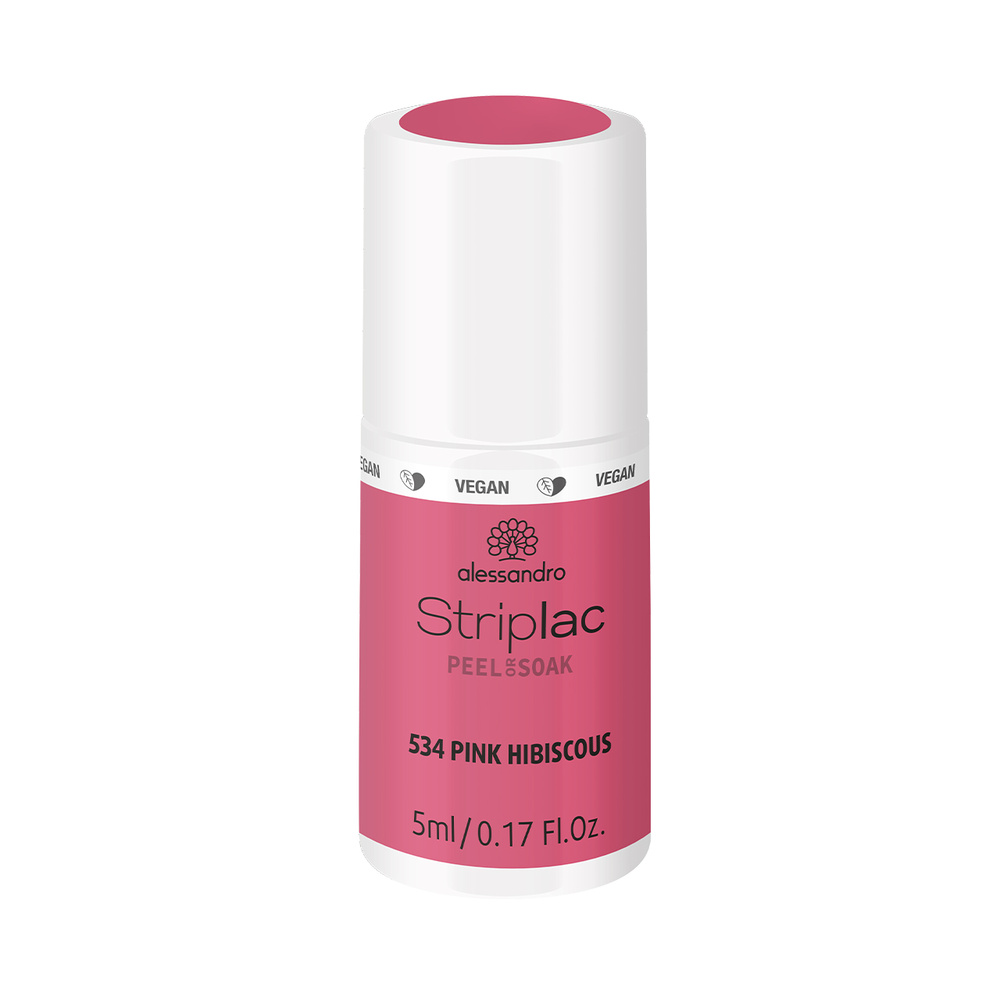 alessandro - STRIPLAC PINK HIBISCOUS Vernis à ongles UV 5 ml