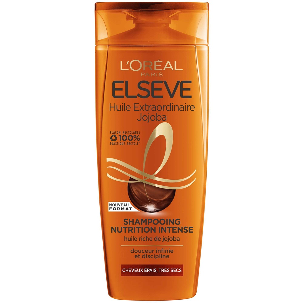 L'Oréal Paris - Elseve Huile Extraordinaire Shampoing Jojoba 250ml cheveux secs 300 ml