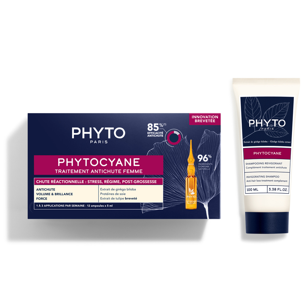 Phyto - Coffret Phytocyane Progressive Traitement Antichute Femme + ShampooingRevigorant 1 unité