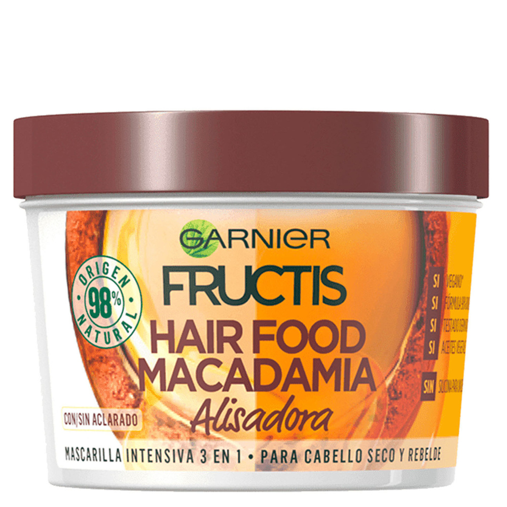 Garnier - Masque 3-en-1 à la Macadamia Soin des cheveux 350 ml