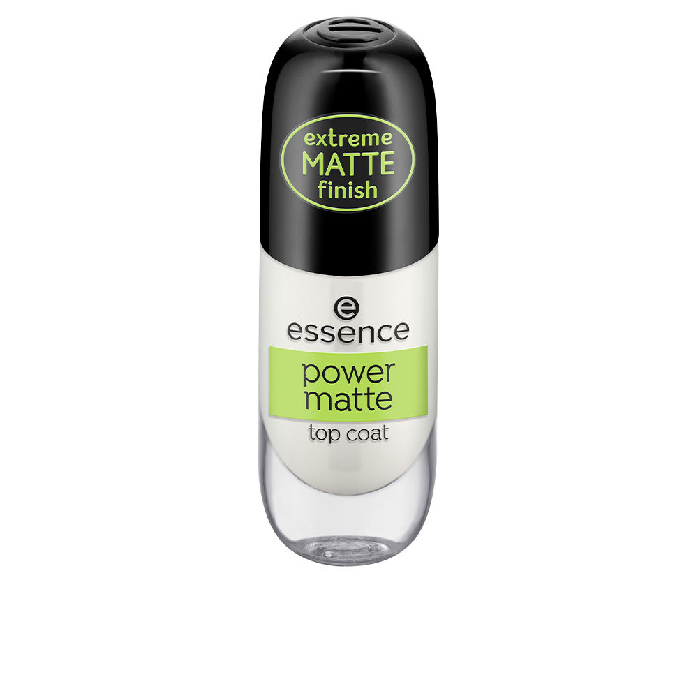 Essence - Power Matte Top Coat Essence Crayon blanc pour ongles 8 ml