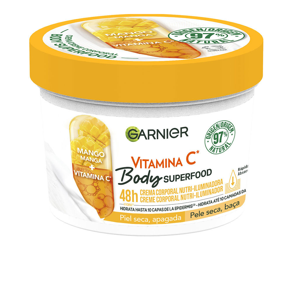 Garnier - Body Superfood Crème Corps Nutri-illuminatrice Garnier soin du corps 380 ml